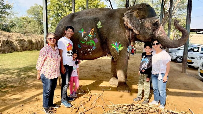 Elefun Best Elephant Sanctuary in Jaipur - Tea Break, Farm Time, and Elephant Washing (Seasonal)
