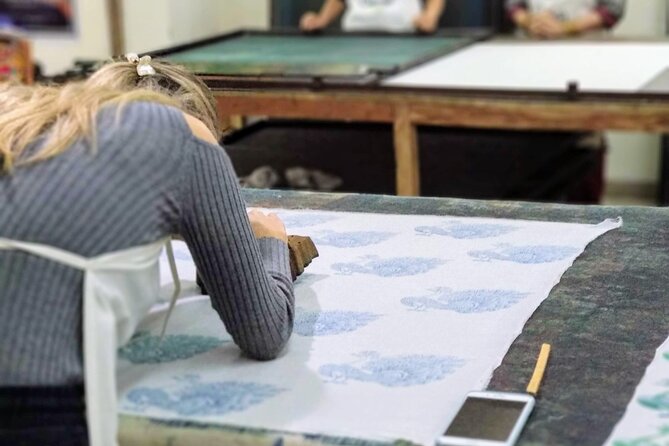 Hands-on Block Printing Workshop - What happens in the 2-hour class at Creatis