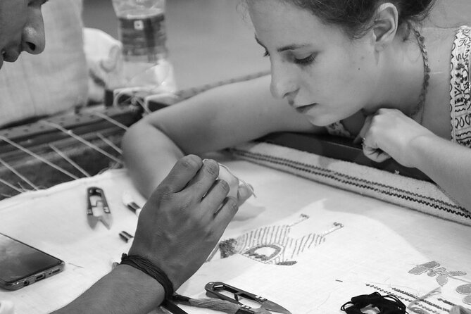 Hands-on Embroidery Workshop - Where the workshop starts: the Creatis meeting point you should find before you’re hungry