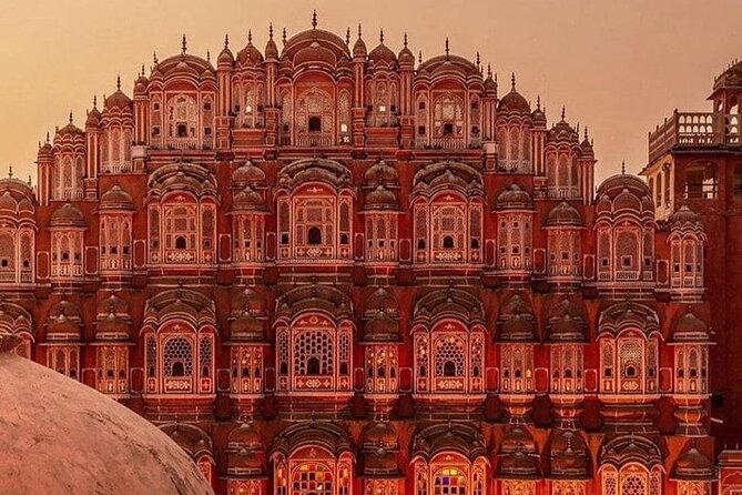 Magical Jaipur Night Tour Including Patrika Gate - Patrika Gate at night, your best first photo stop