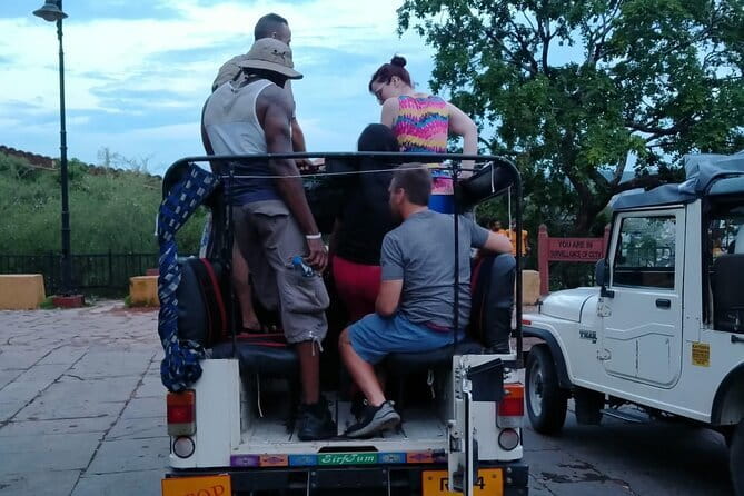 Night Safari in Jaipur on an Open Jeep - Jal Mahal at night: the lake reflection moment