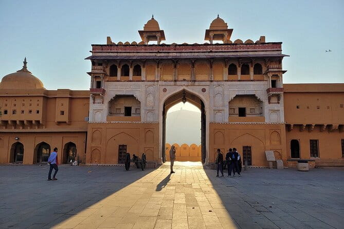 Private Full Day Tour of Jaipur Historical and Heritage Places - Entering Hawa Mahal, Built for Breeze and Angles
