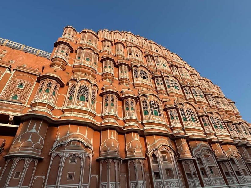 Take in the Beauty of an Early Morning with Fresh Flowers - Starting Outside Hawa Mahal, Then Catching It in the Best Light