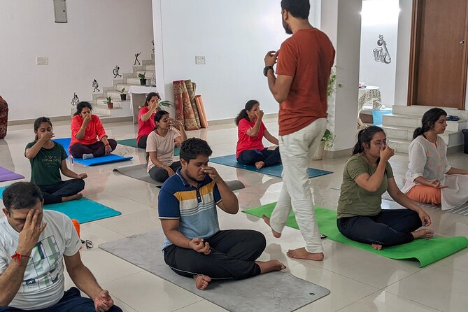Yoga in Jaipur with Amit (Yogi on Travel) - Inside the class with Amit: postures, stretching, breath, and meditation